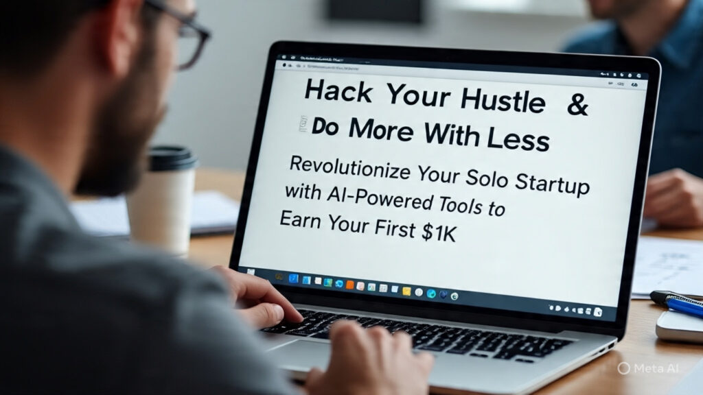 Hack Your Hustle & Do More With Less: Revolutionize Your Solo Startup with AI-Powered Tools to Earn Your First K.